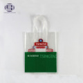 PE printed logo loop handle shopping bag with plastic loops